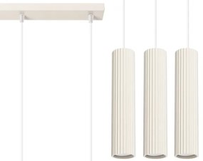 Sollux SL.1594 - Csillár zsinóron KARBON 3xGU10/10W/230V krémes