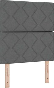 vidaXL Fejtámla Sötétszürke 80 cm szövet