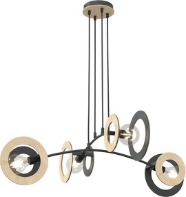Emibig modern skandináv függeszték skiva fekete emi1409/4