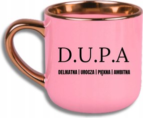 Bögre Rózsaszín Elegáns Nagy Vicces Ajándék D.u.p.a