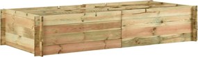 vidaXL impregnált fenyőfa kerti magasított zöldségágy 197x100x40 cm