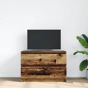 antik hatású szerelt fa TV-szekrény 80x35x54 cm