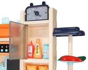 ProCart® Gyerekkonyha, hideg gőz, hanghatások és fények, zárt körű vízcsap, 65 db, 93x71x28 cm