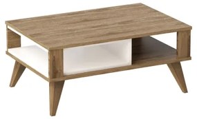 IONIS dohányzóasztal 40x90 cm barna/fehér