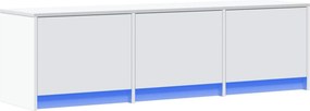 vidaXL TV szekrény leddel fiókkal Fehér 140 x 34 x 40 cm Faanyag