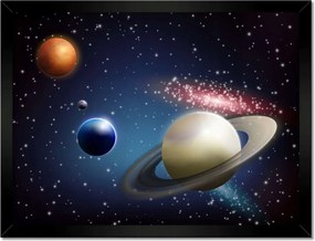 Poszterek keretben 40x30 Kozmikus elrendezés Bolygók Kozmosz Tér
