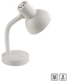 JUST LIGHT. 11080-16 - Rugalmas asztali lámpa FLEXI 1xE27/25W/230V fehér