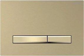 Geberit 115.672.QF.2-nyomólap Sigma50 24,6x16,4 cm szálcsiszolt sárgaréz