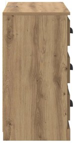 Oldalszekrények 2 pcs Artisan tölgy 70 x 35,5 x 67,5 cm Faanyag