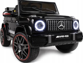 Mercedes AMG G63 4x4 akkumulátoros elektromos kisautó távirányítóval fekete