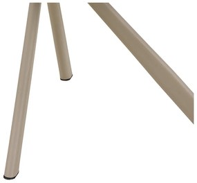 Bézs kárpitozott karfás étkezőfotel Graham – Actona