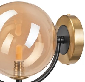 Fali lámpa GEORGIA 1xE14/5W/230V arany/füstös bézs