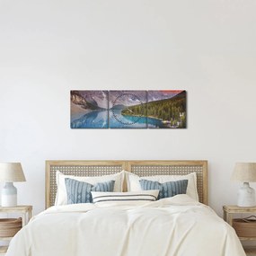 Kép - kanadai hegyi táj (órával) (90x30 cm)
