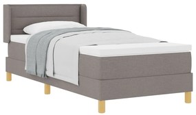 Boxspring ágy matrac menta színben, 80 x 200 cm, textil.