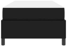 Ágykeret matraccal matracmal Fekete 90 x 190 cm Műbőr