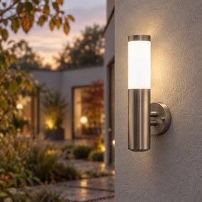 BRILAGI-LED Stm kültéri fali lámpa ELIA 1xE27/6W/230V 2700-6500K IP44 króm