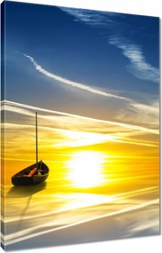 Vászonkép 80x120 Magányos hajó Nyugat