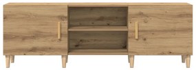 TV Állvány Sötét tölgy színben - 150x30x50 cm - Mérnöki fából készült