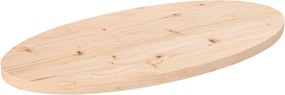 vidaXL tömör fenyőfa asztallap 80x40x2,5 cm ovális