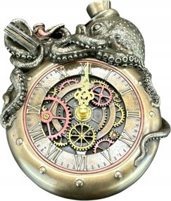 szobor figura polip az órán Steampunk gyűjtemény Veronese WU77802A4