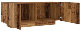 antik fa színű szerelt fa éjjeliszekrény 100 x 35 x 40 cm