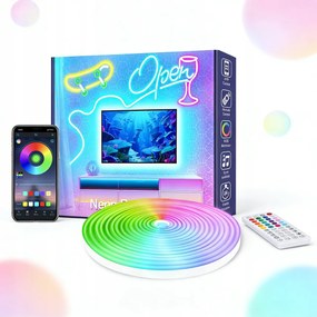 Led Szalag Neon Rgb Flex IP65 60LED/M Szett 6m TĂĄvirĂĄnyĂtĂł