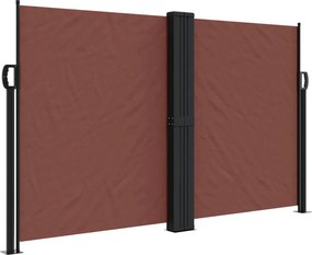 vidaXL barna behúzható oldalsó napellenző 140 x 1000 cm