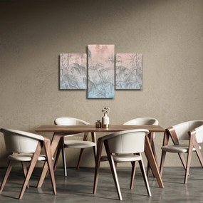 Kép - Trópusi növények a falon (90x60 cm)