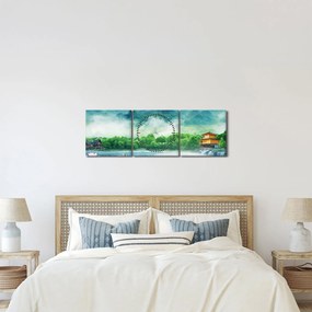 Kép - álomország (órával) (90x30 cm)
