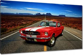 Vászonkép 120x70 Piros Ford Mustang Usa
