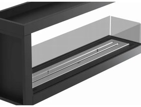 InFire - Sarok BIO kandalló 120x50 cm 3kW bifaciális
