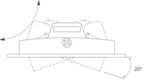 LED Beépíthető lámpa LED/6W/230V 3000K 8,5x8,5 cm fekete