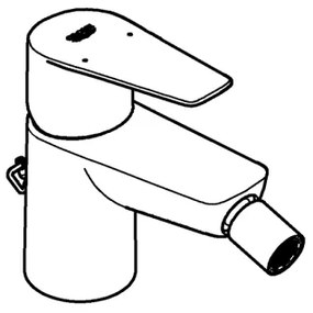 GROHE 23332001 - BAUEDGE bidé csaptelep, S méret, fényes króm