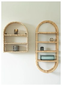 Natúr színű többszintes rattan fali polc Namur – House Nordic
