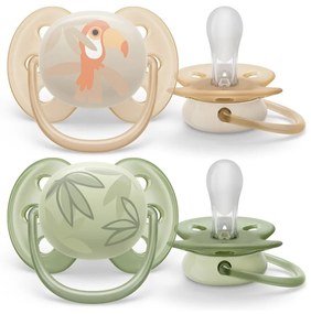 Baba cumi Ultrasoft Premium Avent állatok 0 - 6 hónap 2 darab fiú, vel. 0-6 h