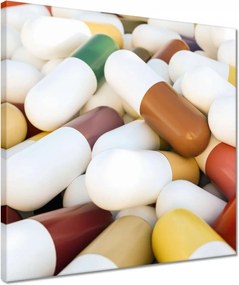 Vászonkép 40x40 Egy halom orvosi tabletta