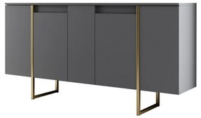 Luxe Anthracite and Gold szekrény