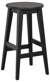 Fekete tölgyfa bárszék 65 cm Austin - Rowico
