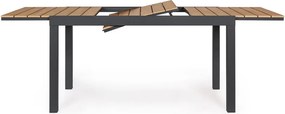 Alumínium kerti étkezőasztal 90x140 cm Elias – Bizzotto