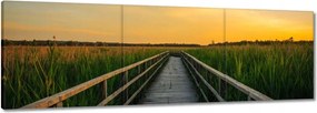 Vászonkép 90x30 Tájkép Naplemente