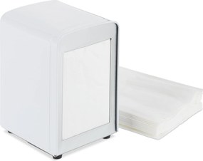 Retro fém szalvétatartó Relaxdays, Méretek: kb. 15 x 9,5 x 11 cm