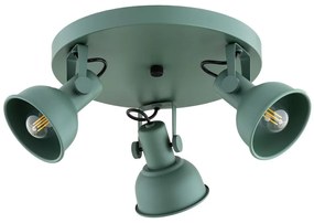 Argon 6265 - Spotlámpa LENORA 3xE14/7W/230V zöld