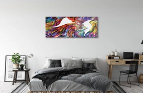 Üvegképek Színes kép arcok 100x50 cm
