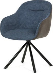 Autronic Étkezőszék kék szövet DCH-Y1143 BLUE2