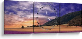 A levendula rét képe (órával) (90x30 cm)