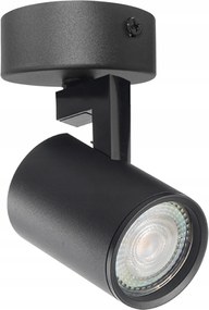 Mennyezeti lámpa Falra szerelhető spotlámpa GU10 fekete Lynx Goldlux