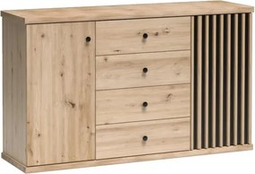 KOLI C-4 komód, tölgyfa artisan