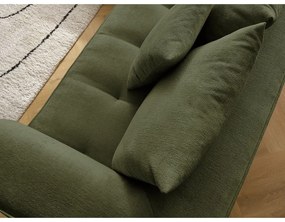 Zöld zsenília sarokkanapé (jobb oldali-L alakú) Whesley – Bobochic Paris