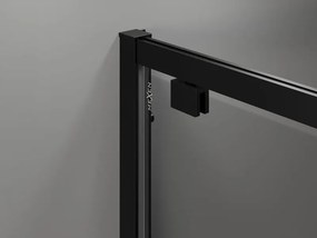 Mexen Exo 100 x 100 cm-es nyíló zuhanykabin, átlátszó, fekete - 8181-100-100-70-00