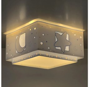 Dalber 63236T - Gyermek mennyezeti lámpa MOONLIGHT 2xE27/60W/230V kék